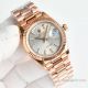 Swiss Rolex new Day-Date Rose Gold Baguette 36mm Men's Watch A2836 Movement (2)_th.jpg
